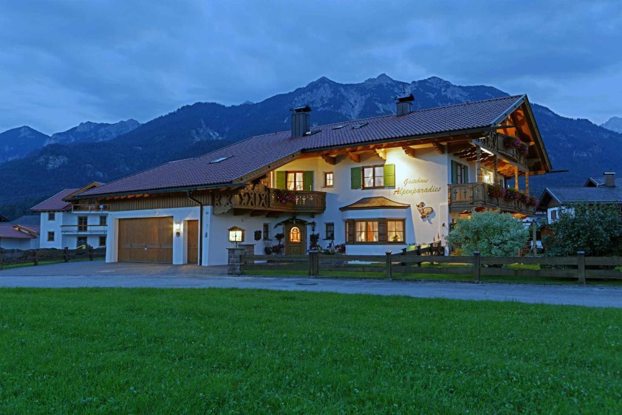 Gästehaus Alpenparadies Krün Exterior foto