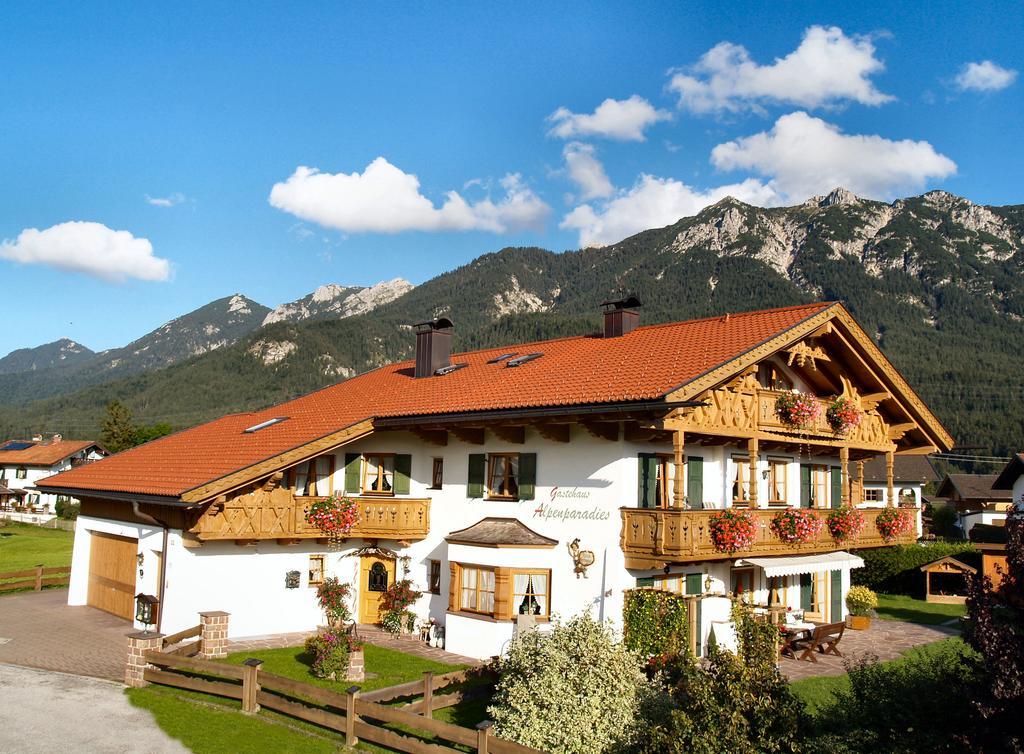 Gästehaus Alpenparadies Krün Exterior foto
